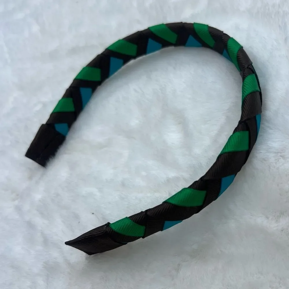 Bundle of 10 Colorful Girl’s Ribbon Headband Set